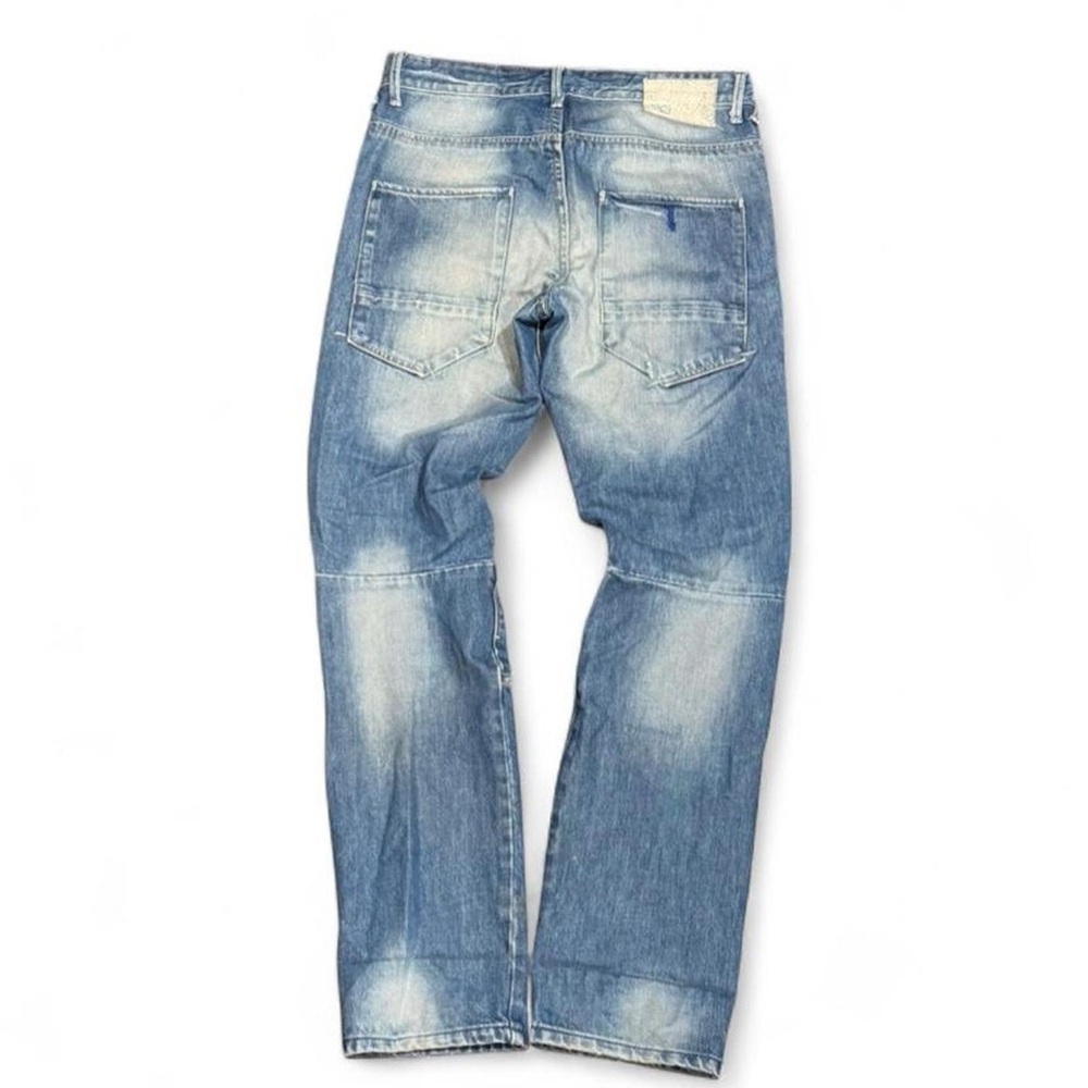 Y2K J&J Core Bleach Faded Moto Jeans - Picture 2 of 4